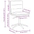 Silla de comedor cuero sintético marrón
