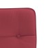 Silla de comedor de cuero sintético rojo