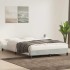 Estructura de cama sin colchón terciopelo gris claro 140x210