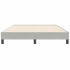 Estructura de cama sin colchón terciopelo gris claro 140x210