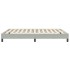 Estructura de cama sin colchón terciopelo gris claro 140x210