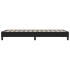 Estructura de cama sin colchón terciopelo negro 80x220