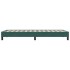 Estructura de cama sin colchón terciopelo verde oscuro