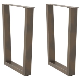 Patas para mesa de comedor en forma de V 2 uds acero