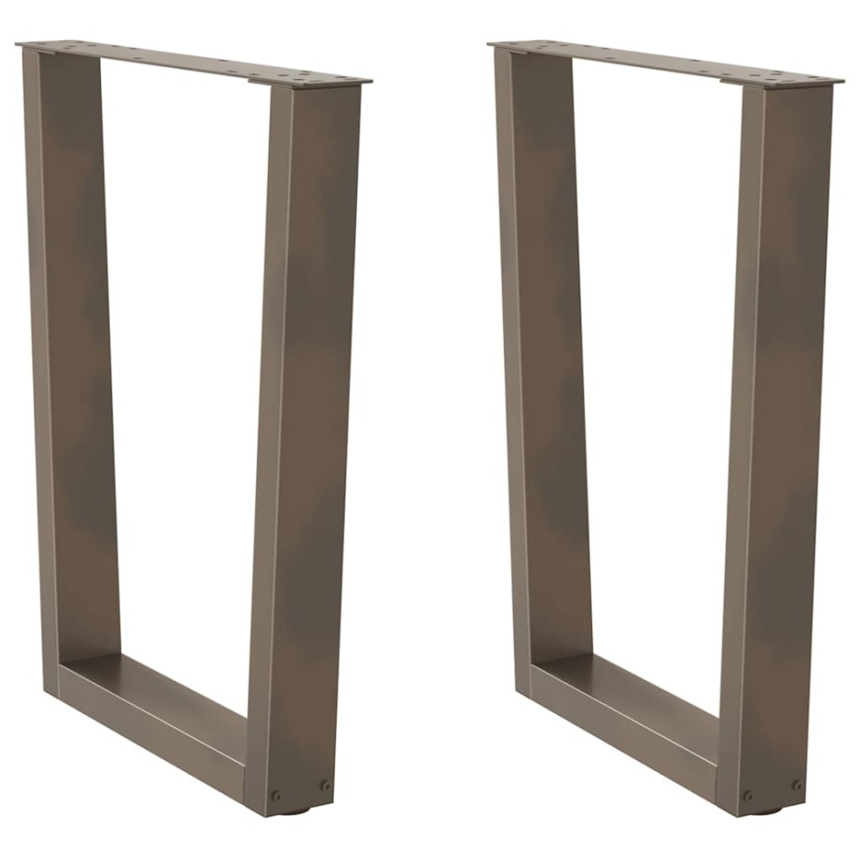 Patas para mesa de comedor en forma de V 2 uds acero