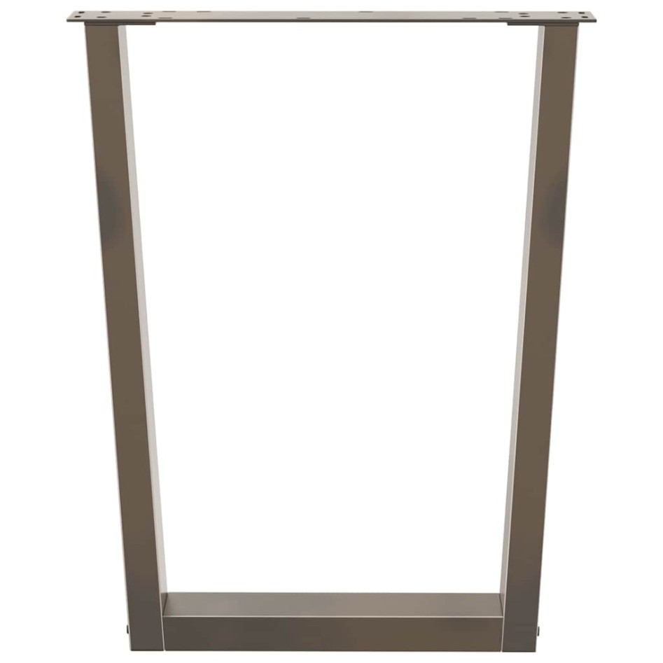 Patas para mesa de comedor en forma de V 2 uds acero