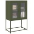 Aparador de acero verde oliva 68x39x107
