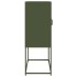 Aparador de acero verde oliva 68x39x107