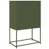 Aparador de acero verde oliva 68x39x107