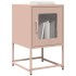 Mesita de noche de acero laminado en frío rosa 36x39x60,5