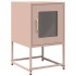 Mesita de noche de acero laminado en frío rosa 36x39x60,5