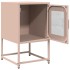 Mesita de noche de acero laminado en frío rosa 36x39x60,5