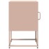 Mesita de noche de acero laminado en frío rosa 36x39x60,5