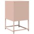 Mesita de noche de acero laminado en frío rosa 36x39x60,5