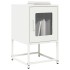 Mesita de noche de acero laminado en frío blanco 36x39x60,5