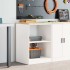 Armario de almacenamiento para garaje blanco 60x51x85