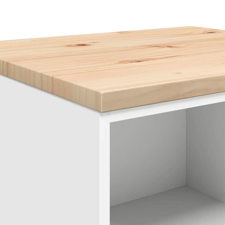 Armario de almacenamiento para garaje blanco 60x51x85