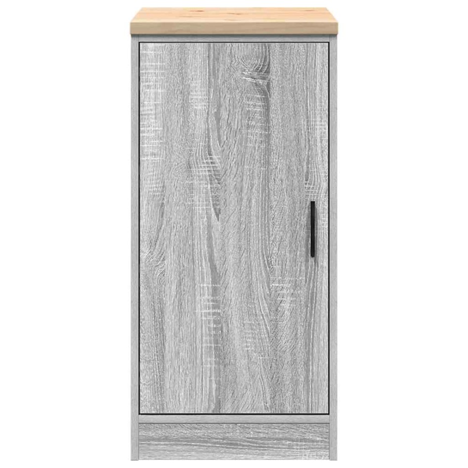 Armario de garaje de madera maciza pino gris Sonoma 40x51x85