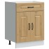 Mueble bajo de cocina Kalmar roble artesanal madera