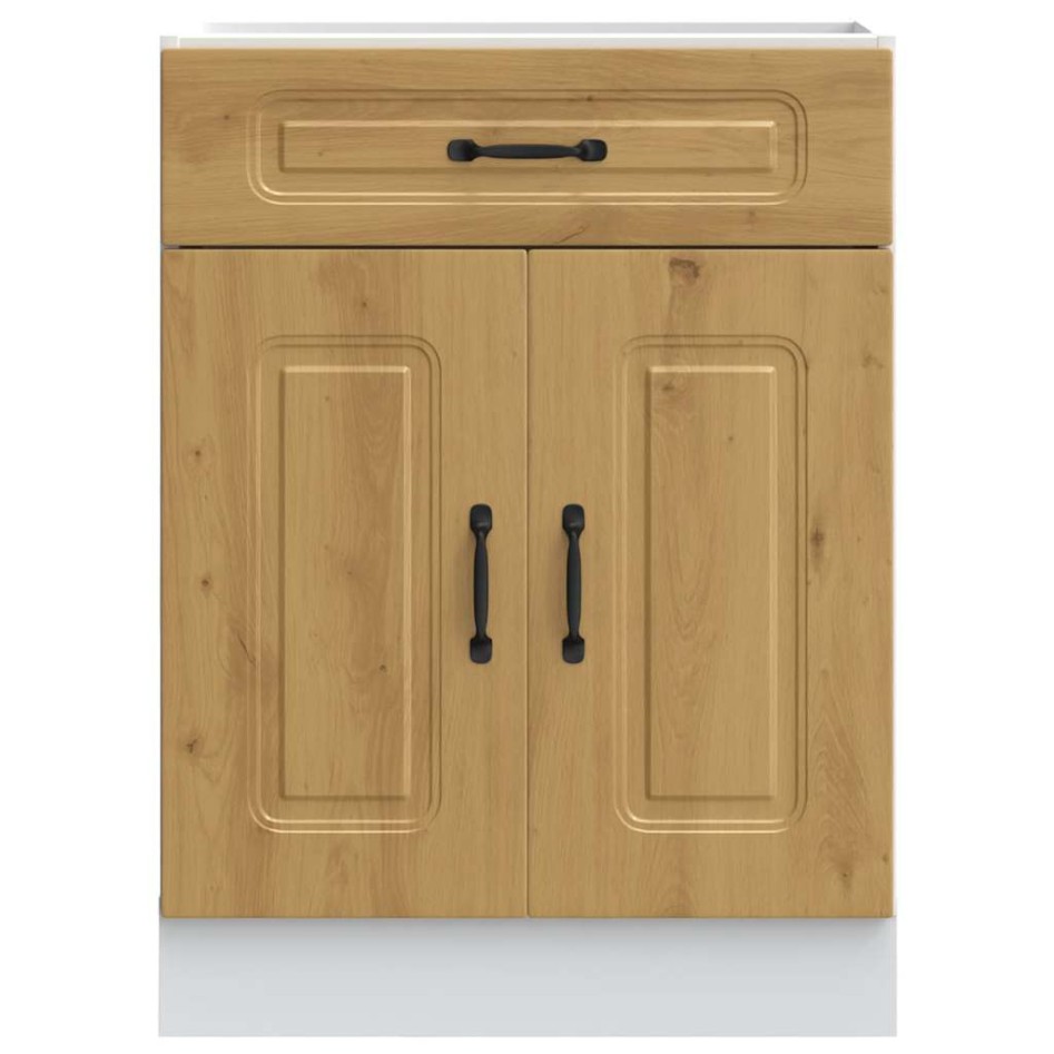 Mueble bajo de cocina Kalmar roble artesanal madera