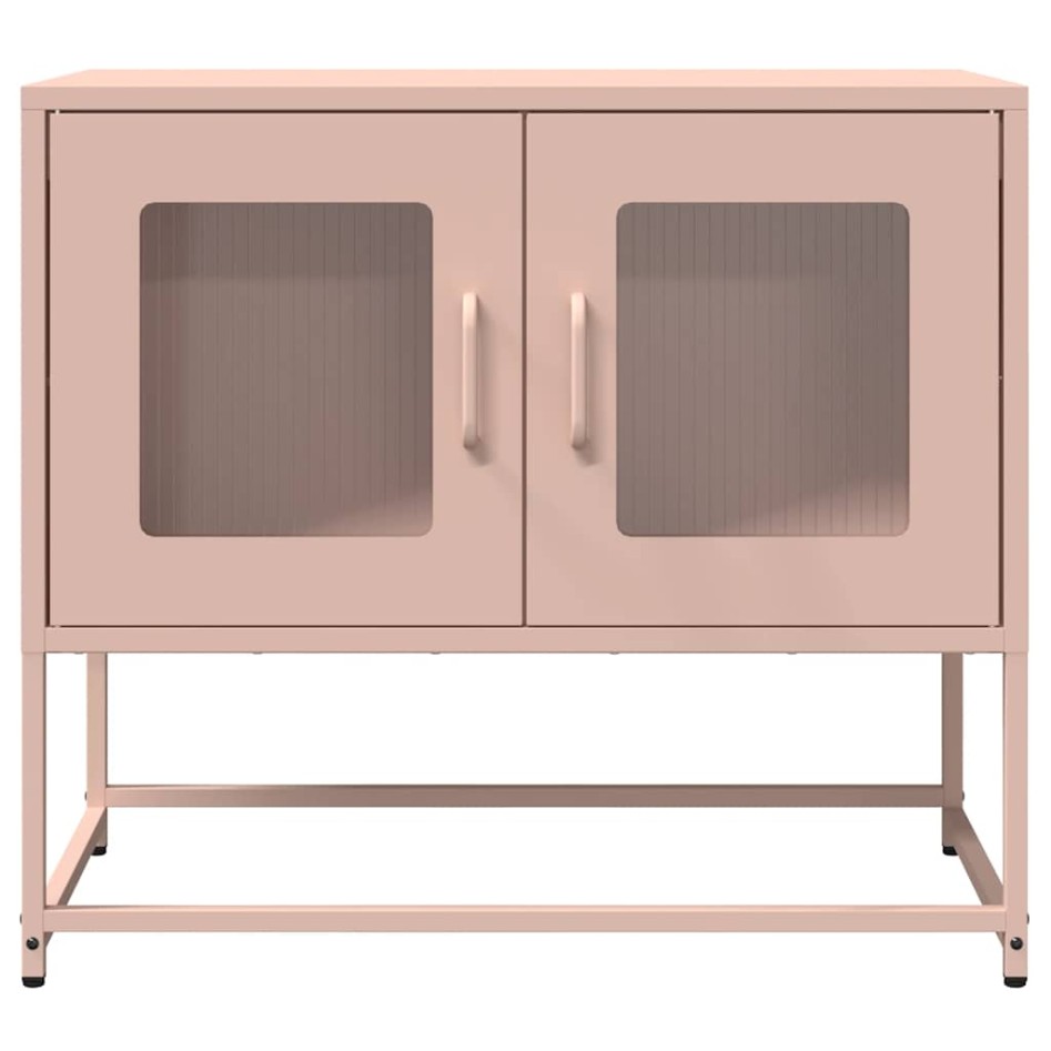 Mueble para TV acero laminado en frío rosa 68x39x60,5