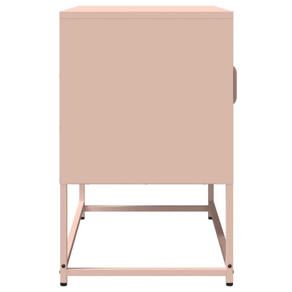 Mueble para TV acero laminado en frío rosa 68x39x60,5