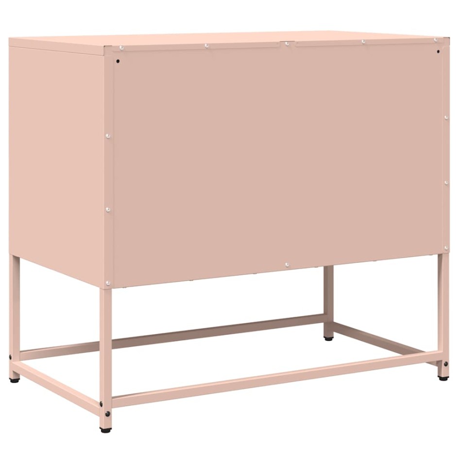 Mueble para TV acero laminado en frío rosa 68x39x60,5