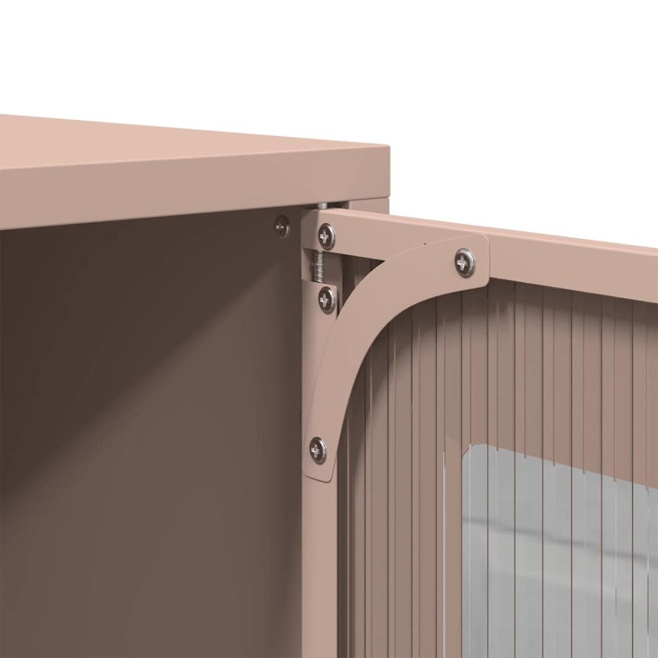 Mueble para TV acero laminado en frío rosa 68x39x60,5