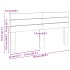 Cabecero 150 cm Madera Maciza