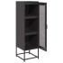 Aparador de acero laminado en frío negro 36x39x123