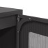 Aparador de acero laminado en frío negro 36x39x123