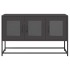 Mueble para TV acero laminado en frío negro 100,5x39x60,5