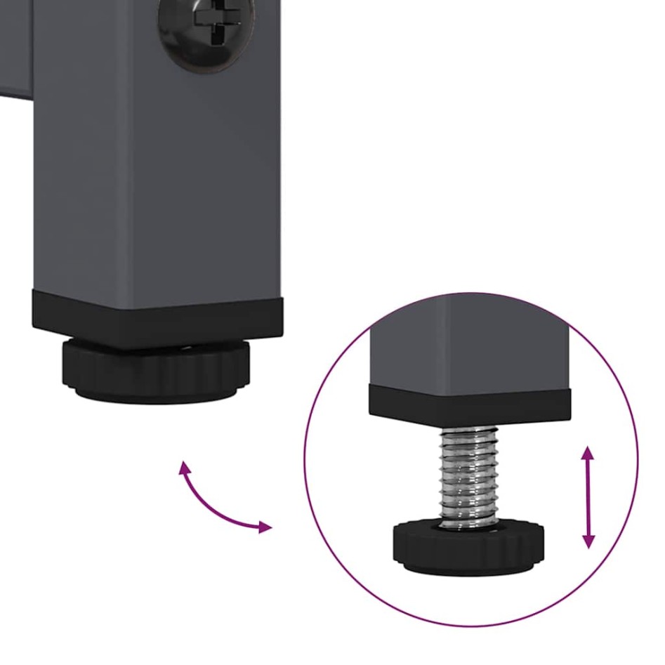 Aparador de acero laminado en frío gris antracita 36x39x107