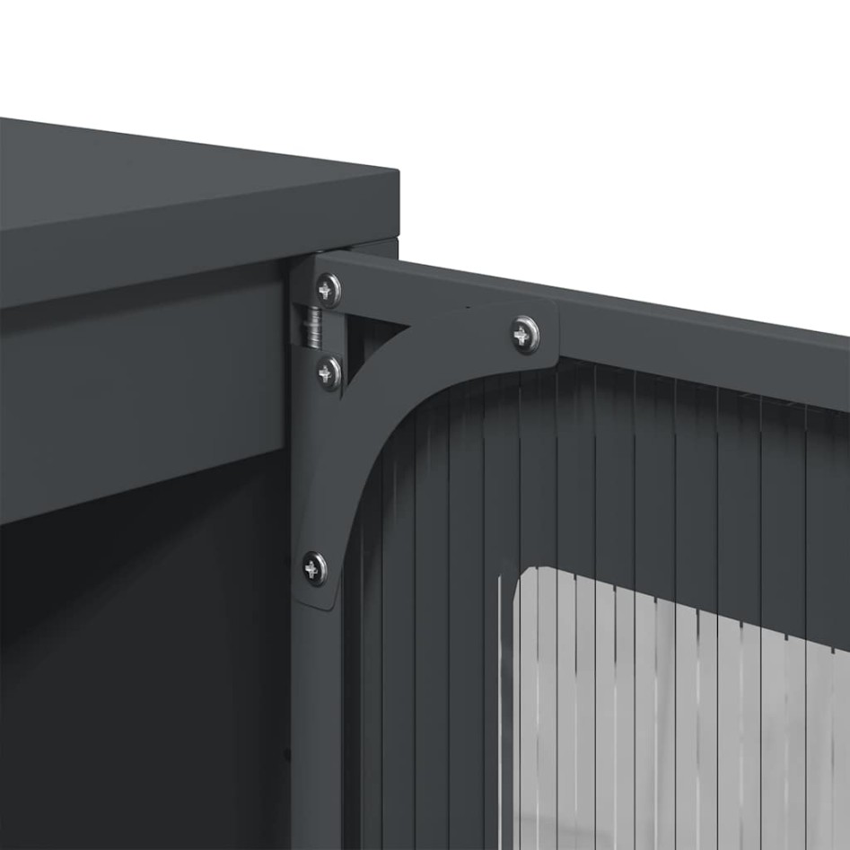 Aparador de acero laminado en frío gris antracita 36x39x107