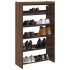 Mueble zapatero madera contrachapada marrón roble 60x25x100