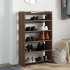 Mueble zapatero madera contrachapada marrón roble 60x25x100