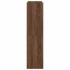 Mueble zapatero madera contrachapada marrón roble 60x25x100