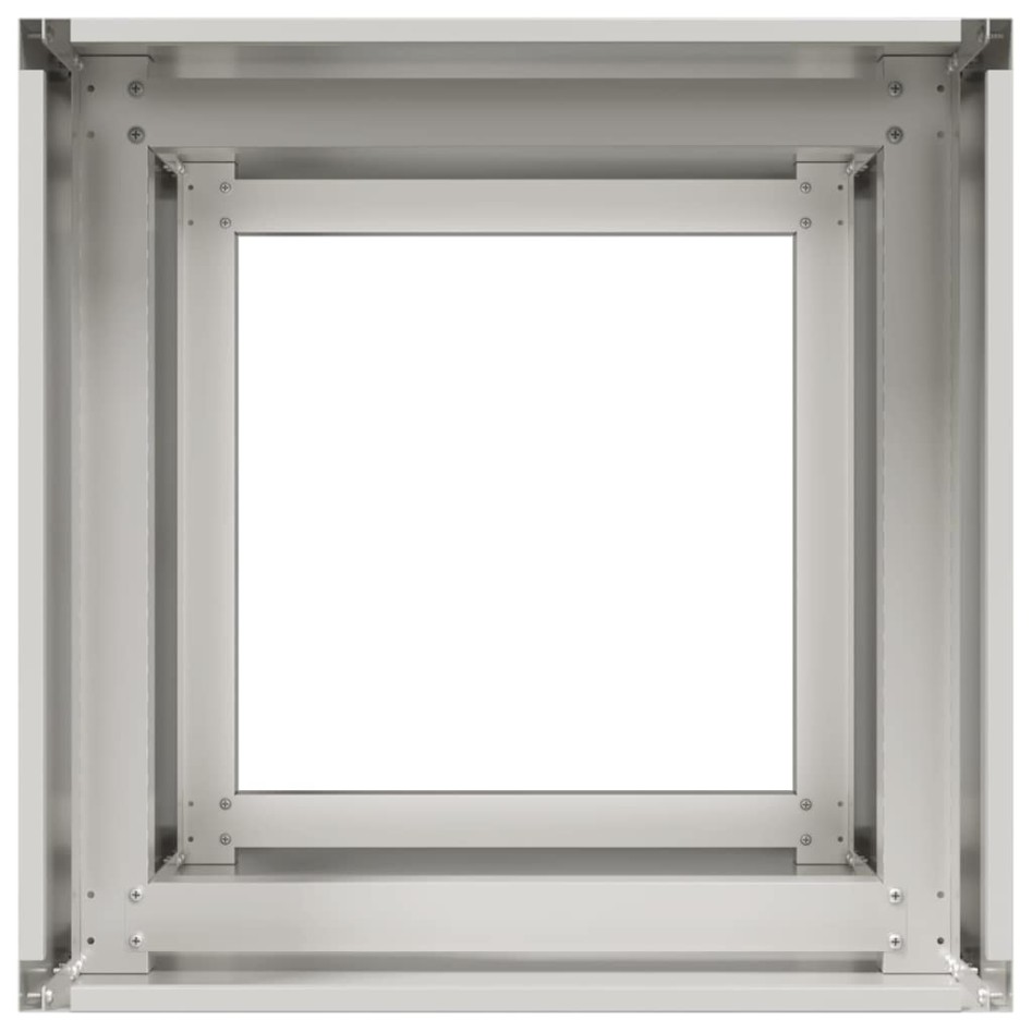 Jardinera 40x40x80 cm acero