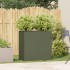 Jardinera de acero laminado en frío verde oliva 80x40x80