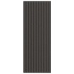 Felpudo a rayas negro y gris 115x300 cm