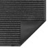 Felpudo a rayas negro y gris 115x300