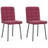 Sillas de comedor 2 unidades terciopelo rojo