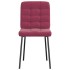 Sillas de comedor 2 unidades terciopelo rojo