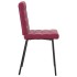 Sillas de comedor 2 unidades terciopelo rojo