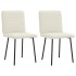 Sillas de comedor 2 unidades terciopelo