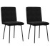 Sillas de comedor 2 unidades terciopelo