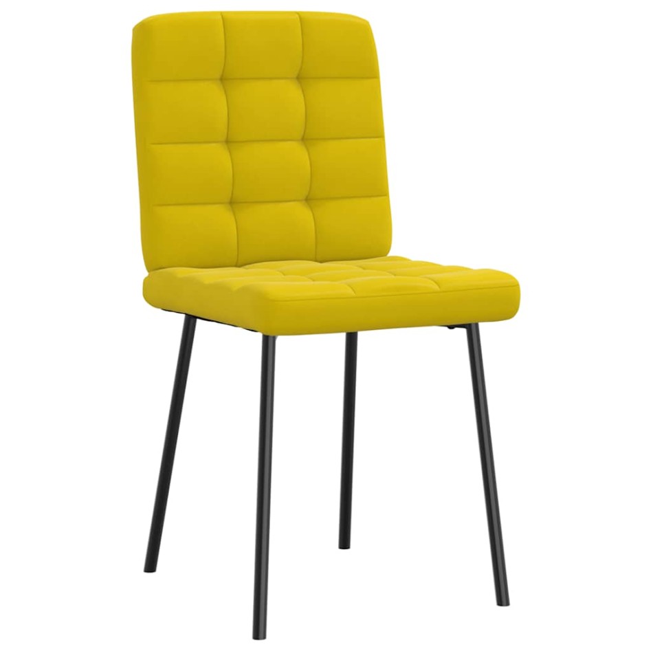 Sillas de comedor 2 unidades terciopelo