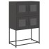 Aparador de acero negro 68x39x107
