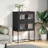 Aparador de acero negro 68x39x107