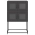 Aparador de acero negro 68x39x107